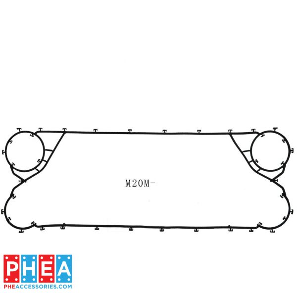 [Compatible] Sealing gasket of main engine circulating water plate cooling m20-mfg m20-mfm plate heat exchanger